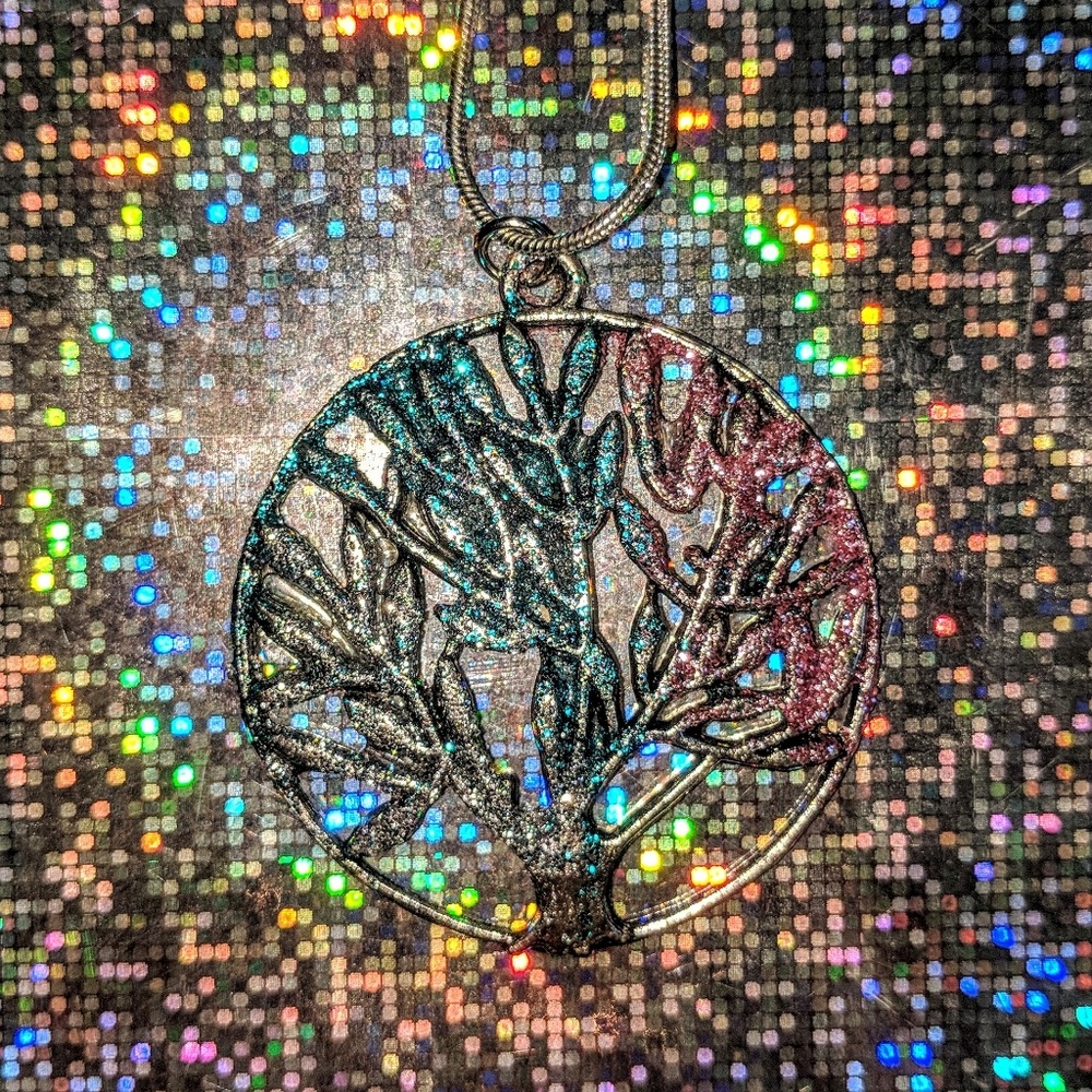 Unbreakable© Life Glitter Tree of Life Pendant